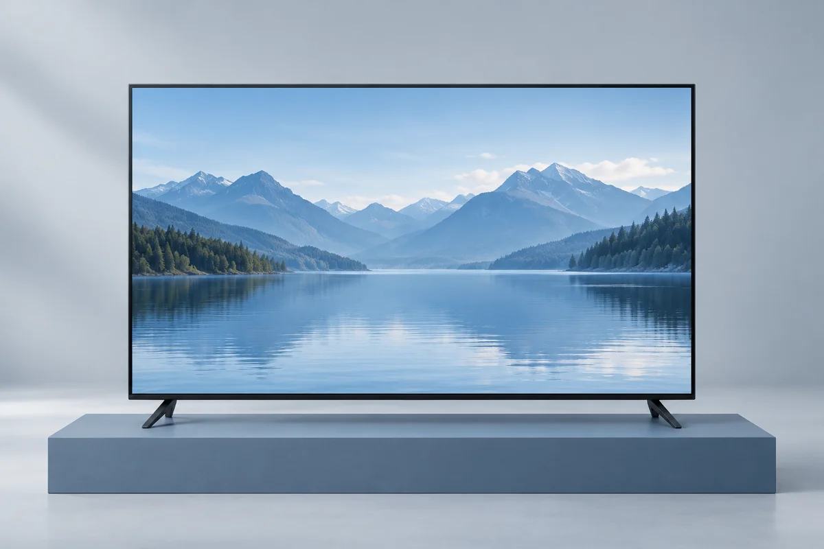 Illustrative television in a living room